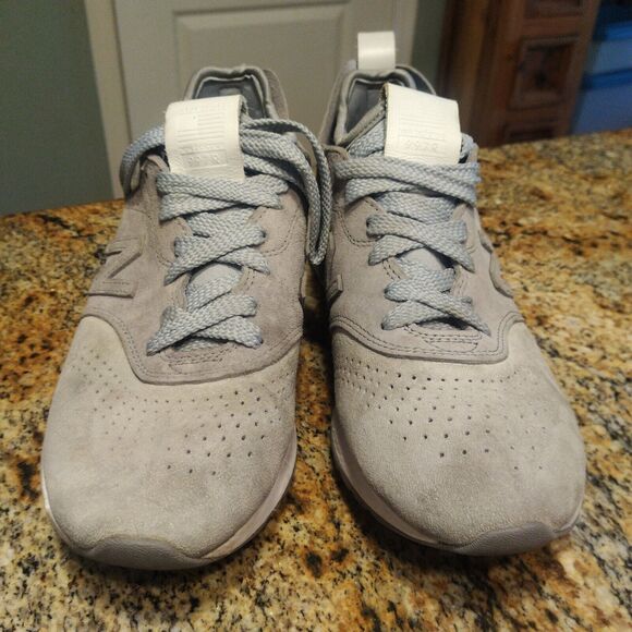 Rare New Balance M977DS2 Men's Lace-up Suede Sneakers Low Cut Light Grey Size 7 - Picture 5 of 12